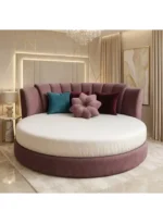 Solmirex Luxury Round Upholstered Bed - Image 5