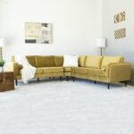 Symmetrical Corner Velvet Sectional Sofa - Image 7