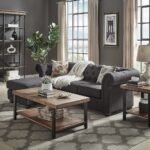 Tufted Scroll Arm Chesterfield 3 Seater Sofa and Chaise