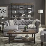 Tufted Scroll Arm Chesterfield 3 Seater Sofa and Chaise - Image 3