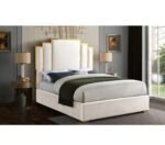 Noah Velvet Upholstered Bed Frame - Image 3