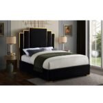Noah Velvet Upholstered Bed Frame - Image 4