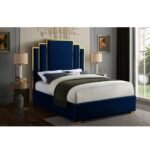 Noah Velvet Upholstered Bed Frame - Image 5
