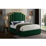 Noah Velvet Upholstered Bed Frame - Image 6