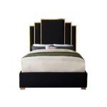 Noah Velvet Upholstered Bed Frame - Image 7