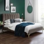 Noa Velvet Upholstered Vertical Tufted Bed