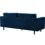 Velvet Fabric Contemporary Tufted Sofa - Image 6