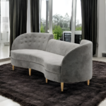Volru Modern Button Tufted 4-Seater Chaise Lounge Sofa