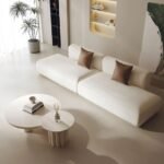 Exquisite Luxury Fleece Fabric Sofa