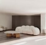 Natura 3 Seater Sofa Boucle Fabric - Image 2