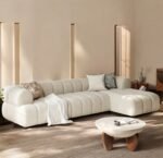 Solana L-Shape Sofa Boucle Fabric - Image 3