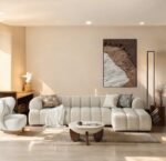 Solana L-Shape Sofa Boucle Fabric