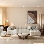 Solana L-Shape Sofa Boucle Fabric