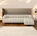 Solana L-Shape Sofa Boucle Fabric - Image 2