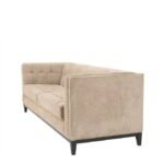 Aldgate Greige Velvet sofa - Image 4