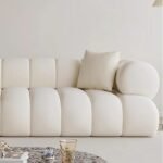 Auburn Fleece Fabric Overstuffed Multifunction Sofa - Image 4