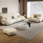 Crown Luxury Fleece Fabric Sofa