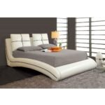 Celestial Comfort Upholstered Curved Bed Frame - Image 3