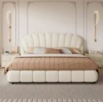 AstridSleep Bed Frame Modern Velvet King/Queen Size - Image 3