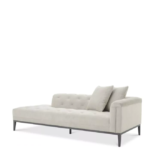 Cesare Lounge Sofa Pebble Grey - Right