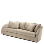Sofa Les Palmiers Greige Velvet