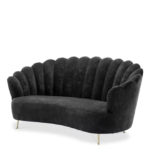 Messina Sofa - Black Velvet