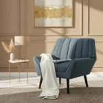 Houston Mid-Century Modern Fabric Arm Chair - Image 3