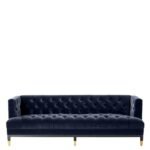 Sofa Castelle Savona Midnight Blue Velvet - Image 4