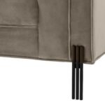 Sofa Sienna Greige Velvet - Image 3