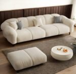 Tuxedo Boucle Fabric Sofa Set - Image 3