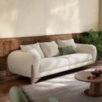 Louis 3 Seater Boucle Fabric Sofa