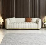 Divan Faux Leather 3 seater sofa