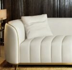 Divan Faux Leather 3 seater sofa - Image 3