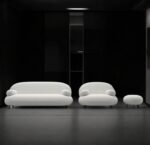 Settee Boucle Fabric Sofa Set - Image 3