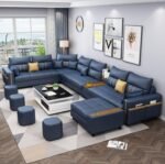Victoria 7-Seater Leather L-Shape Corner Sofa