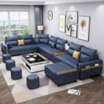 Victoria 7-Seater Leather L-Shape Corner Sofa