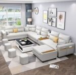 Victoria 7-Seater Leather L-Shape Corner Sofa - Image 6