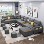 Victoria 7-Seater Leather L-Shape Corner Sofa - Image 2