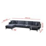 Lifestyla Pratica 3 and U-Shaped Sectional Sofa - Image 7