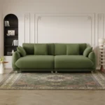 Luxury Wool Green Sofa