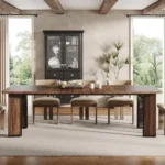 78 inch Large Wood Dining Table - Image 3