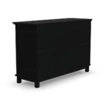 Modern Black Wood Dresser - Image 3