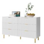 Sigma White 6 Drawer Dresser - Image 2