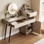 Vanity Makeup Table with 3 Drawers - Image 2