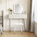 Modern Makeup Vanity Desk with Drawers - Image 2