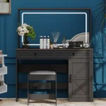 Makeup Table with 3 Drawers - Image 2