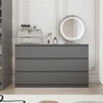 Large 6 Drawers Chest of Drawer Dresser Table