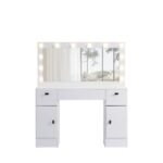 Vanity Table with Lighted Mirror and 3 Drawers - Image 3