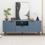 Wave Pattern TV Console - Image 3