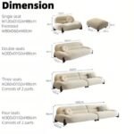 Imperial Luxury Fleece Fabric Sofa set - Image 3
